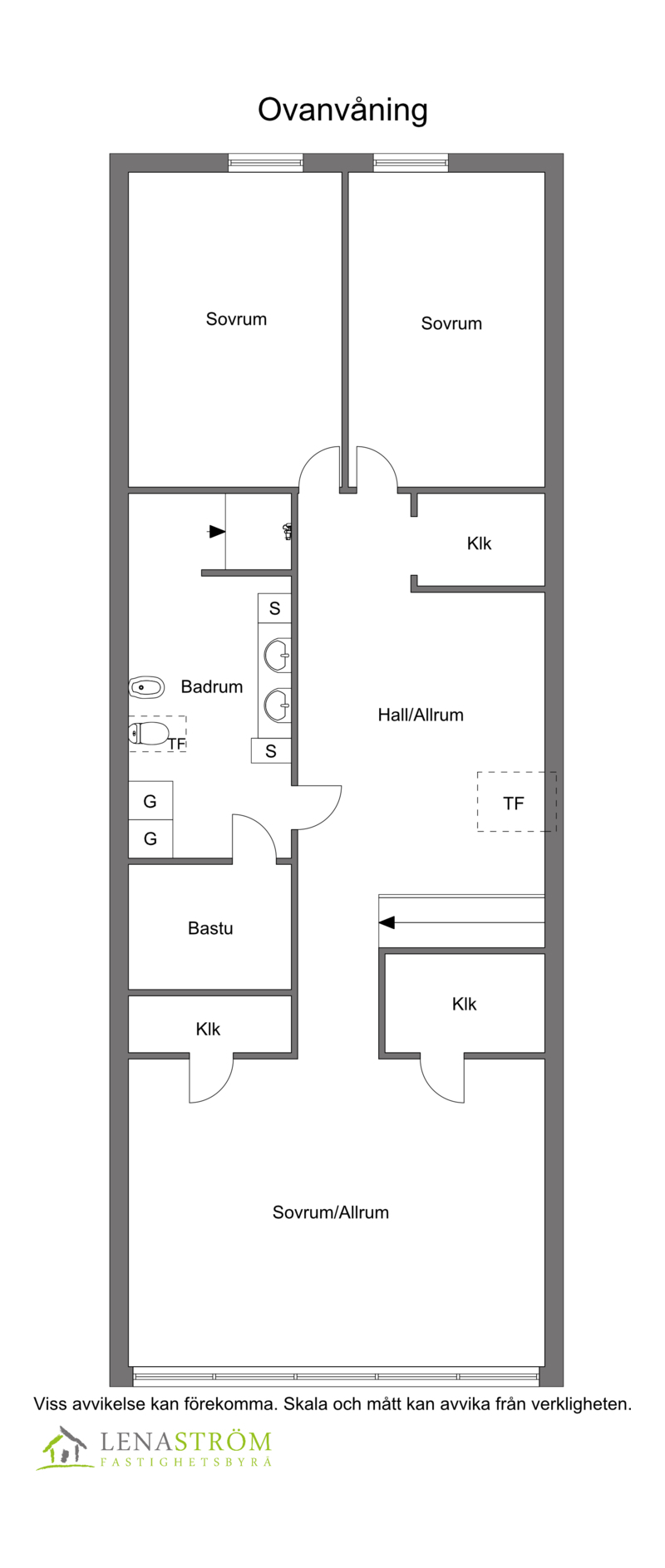 Planlösning Ovanvåning