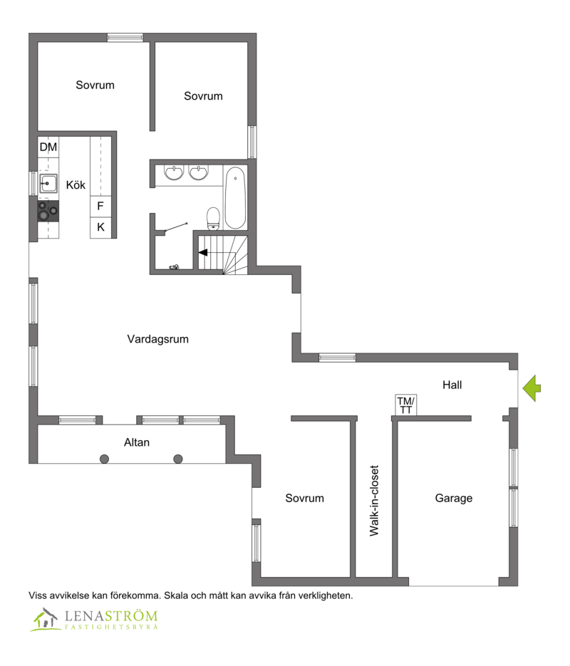 Planlösning entréplan