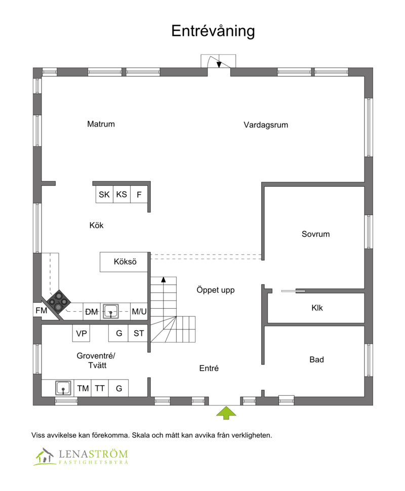 Planritning Entréplan