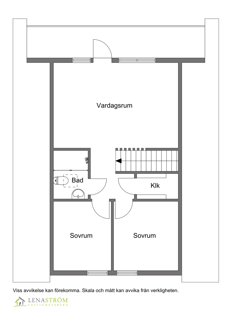 Planlösning  Ovanvåning