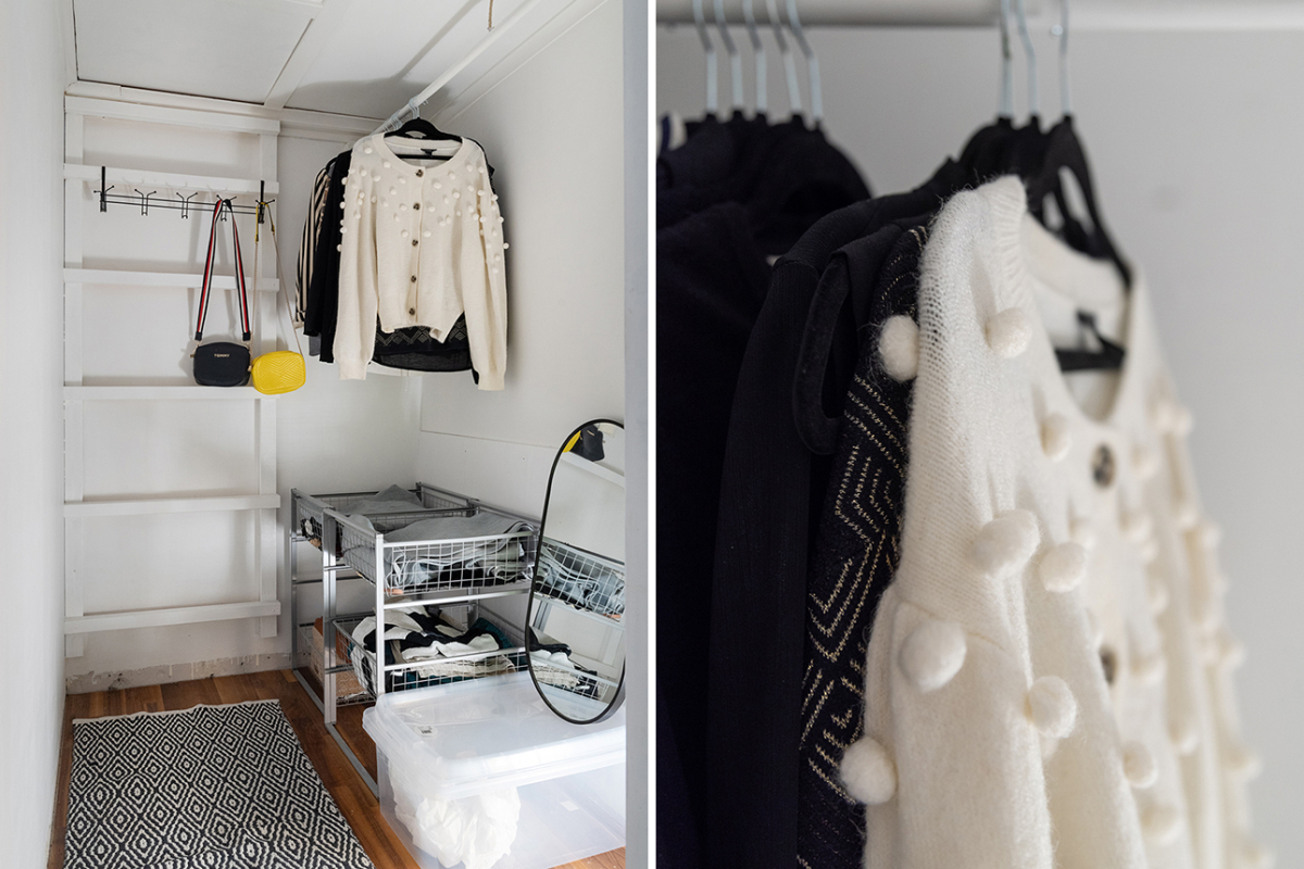 Praktisk klädkammare