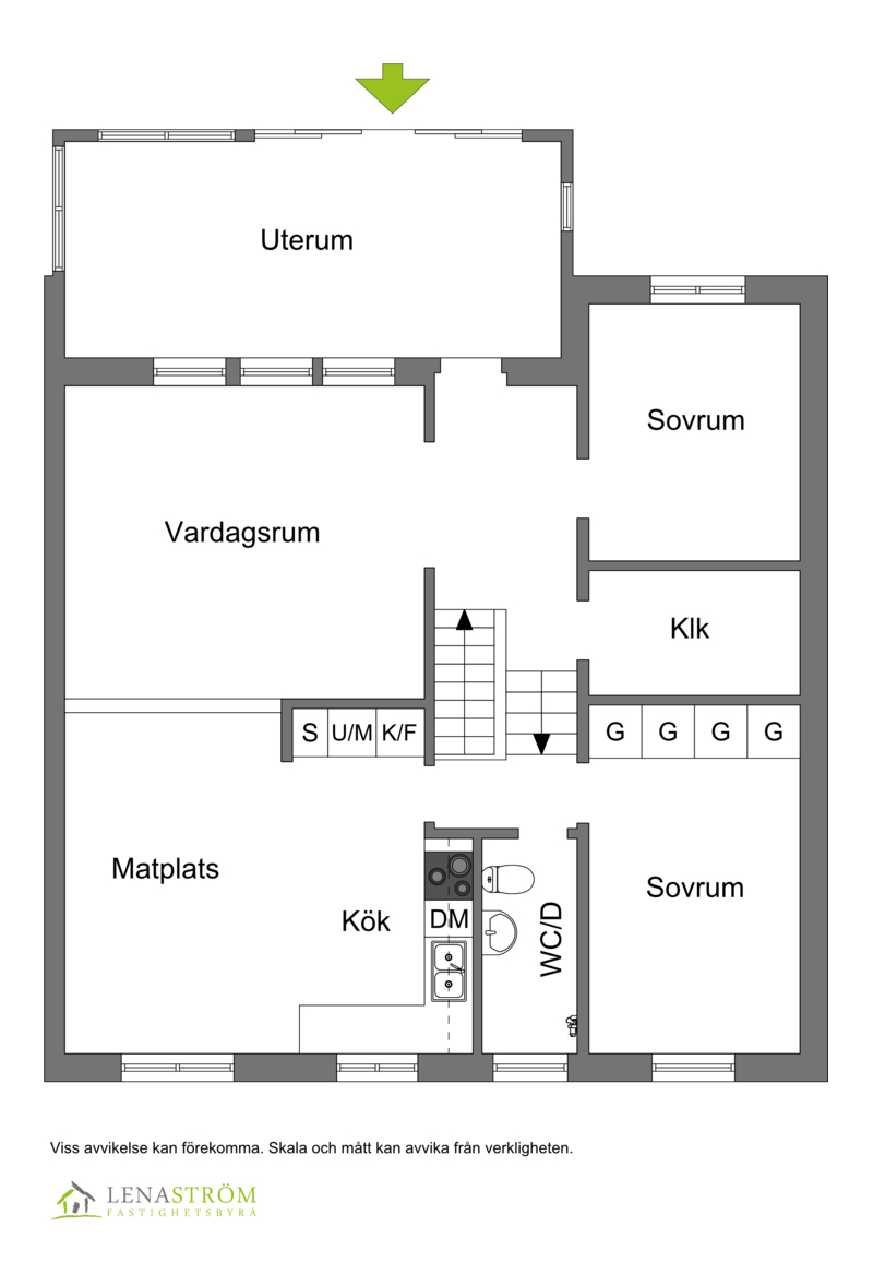 Planlösning Ovanvåning