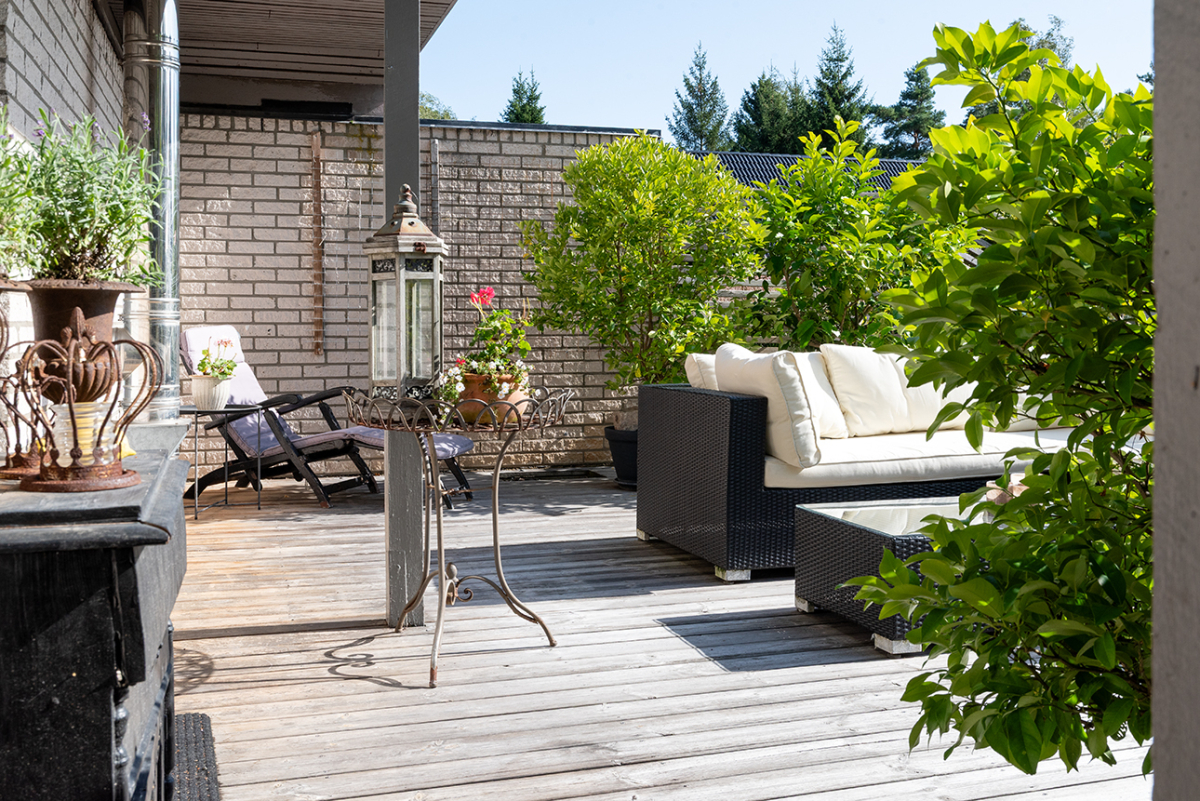 Uteplats i söderläge