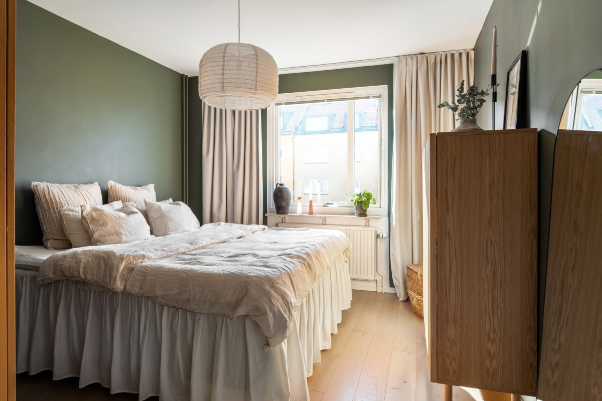 Rofylld miljö i sovrummet 