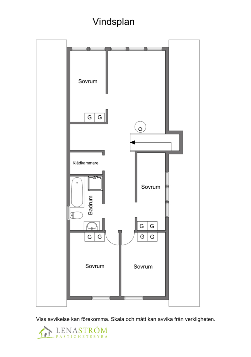 Planlösning Ovanvåning