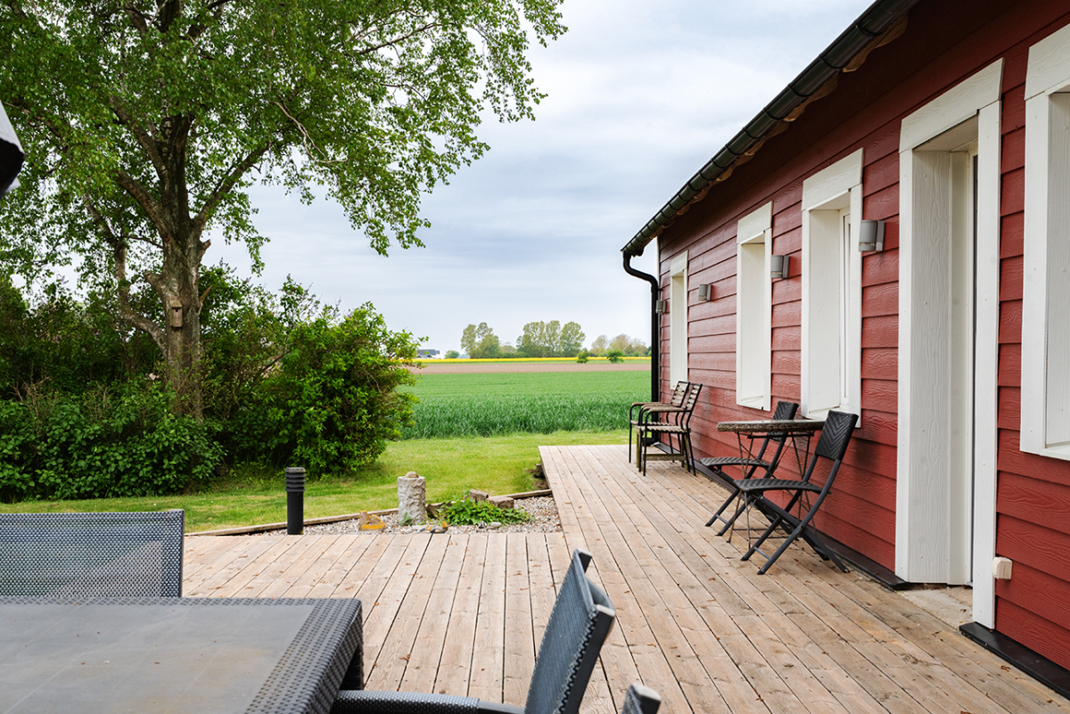 Trädäck i söderläge