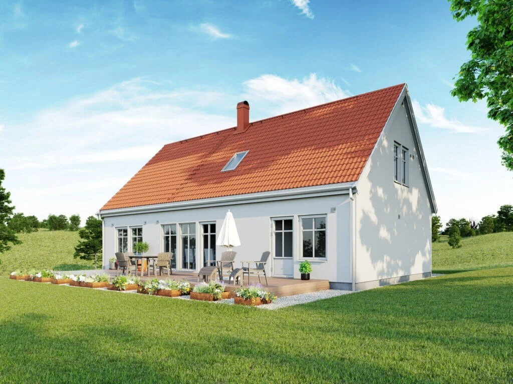 Illustration exempel hus